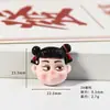 Acessórios DIY de Resina Série Nezha Menino Diabo Figuras do Mar Adesivo para Capa de Celular com Gel de Creme Adesivo para Geladeira Acessórios de Cabelo Chave