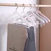 Percha de plástico de hombro ancho de aluminio sin imprimir con gancho de aluminio percha de hombro ancho para traje de hotel perchero para pantalones perchero al por mayor