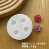 Molde de Silicona Hecho a Mano DIY Pegamento de Cristal Flor Estéreo Rosa Camelia Loto Hoja de Loto Yeso Fondant