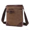 Bolso de hombro de moda económico, combinable, informal, de calle, horizontal, cuadrado, de lona, de color liso, individual.