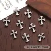Accesorios de arte para uñas transfronterizos, cruz de estilo oscuro, joyería de aleación retro de moda, nuevas decoraciones metálicas para arte de uñas