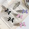 Pinza para el cabello Estilo Frío Explosivo Ins Dulce Metal Lazo Diseño de Nicho Distintivo Sentido de Diseño Lujo Ligero Pinza Lateral Accesorios para el Cabello para Mujeres