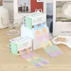 Notas Adhesivas Desplegables Transparentes Coloridas Láser Mascota Rollo Pegatinas Pegatinas de Notas Adhesivas Caja Marcado Pegatinas de Índice