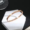 Estilo Coreano Geometría Simple de Panal Joker Pulsera Personalizada para Mujer Joyería de Lujo Ligero Mismo Estilo que las Celebridades de Internet Sin Decoloración Venta al por Mayor