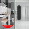 Manija de Puerta Corredera de Vidrio para Balcón de Cocina, Aleación de Aluminio sin Taladro Montada en Superficie, Manija Plana para Puerta Corredera de Armario