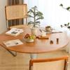 Mesa de Comedor Moderna de Madera Maciza Pura Redonda para Hogar Departamento de Ventas Oficina Recepción Mesa de Negociación y Combinación de Sillas Balcón Mesa Redonda Pequeña