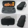 Bolsa de Cosméticos para Micrófono, Bolsa Portátil con Doble Micrófono Inalámbrico, Bolsa Organizadora, Paquete de Dos Cajas Protectoras para Micrófonos con Cable