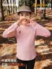 Body para bebé Ropa infantil Camiseta interior con forro polar para niñas Otoño e Invierno Terciopelo alemán Manga larga Tops de Invierno 2025 para niñas mayores