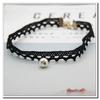 Collar gargantilla estrella Perla collar de tela Corea del Sur cuello collar sexy collar de encaje cadena clavícula foto callejera