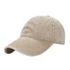 Gorra de Béisbol de Mezclilla Lavada Estilo Coreano con Logotipo Personalizado Visera Solar Curva Casual Gorra con Visera Bordada Vieja