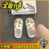 Pantuflas de mujer mullidas sin cordones, nuevo estilo otoño e invierno 2024, para usar en exteriores, suela gruesa, pantuflas de algodón afelpado, zuecos que aumentan la altura
