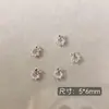 Arte de Uñas Transfronterizo Ultra Brillante Circonita Lazo Plateado Decoración de Uñas Celebridad de Internet Popular Venta Caliente Mariposa Pequeña Accesorios para Uñas Al por Mayor