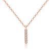 Collar con colgante de cadena de clavícula con palabra geométrica de viento frío y diseño de nicho, collar con colgante simple de temperamento coreano para mujer
