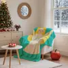 Manta de Franela de Ángel Navideño Simple Transfronteriza, Manta Cubierta para Aire Acondicionado Estampada, Manta Temática Navideña, Personalizable