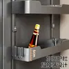 Estante de Almacenamiento para Cocina para el Lado del Refrigerador, Estante de Pared sin Taladro para Film Plástico y Condimentos, Organizador en Capas