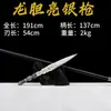 Espada Longquan Forjada a Mano de una Sola Pieza Hueso de Dragón Lanza Larga Colección de Adornos Largos Arma Fría Decorativa de Artes Marciales Sin Filo