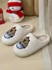 E-commerce Transfronteiriço Casa Gatinho Cartoon Fofo Pantufas de Algodão de Inverno para Homens e Mulheres Casais Quentes Pantufas de Algodão para Interior