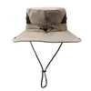Sombrero de Pescador de Verano Transpirable para Exterior para Hombres y Mujeres Camping Montañismo Sombrero de Protección Solar Pesca Sombrilla Sombrero de Vaquero Occidental