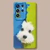 Adequado para Samsung Galaxy S26 Capa de Celular Cachorrinho de Pelúcia S25 Ultra Silicone S24+ Cordão S23 Capa de Novo Modelo