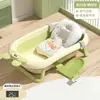 Tina de Baño para Bebé, Tina de Baño Plegable para Bebé, Tina Grande para que los Niños Pequeños se Sienten y Recuesten, para Niños, Uso en Casa, para Recién Nacidos