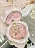 Caixa de Joias Vintage Esmaltada Gradiente Roxo Sonhador Rosa