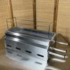 Parrilla de carbón de acero inoxidable engrosada sin humo para uso doméstico y comercial, estufa pequeña para exteriores para brochetas de carne a la parrilla, estufa de barbacoa Zibo