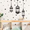 Novo Lustre Simples FX-C390 Oriente Médio Estrela Quarto Sala de Estar Entrada Parede Embelezamento Adesivo Decorativo de Parede