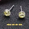 Pendientes de plata de ley s925 con circonita doce constelaciones coreanos simples moda accesorios para mujer puesto en vivo regalo