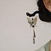 Caliente Caliente Nuevo Estilo Chino Sensación Fresca Caligrafía Mariposa Borla Horquilla Sentido Avanzado Retro Elegantes Aretes Horquilla Antigua