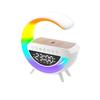 3401 Altavoz Bluetooth pequeño g con luz, reloj, alarma, altavoz de carga inalámbrica, estéreo, portátil, Bluetooth 5.3