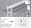 Luminária linear LED embutida, luminária linear de linha, fenda para luminária de liga de alumínio com ângulo yin e yang oculto, luminária de sala de estar com fenda de alumínio
