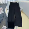 Calça de terno casual de cintura alta, cor café marrom, perna larga, 2026, para baixinhas, calça reta nova de outono