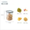 Cocina Transparente Almacenamiento Giratorio Sellado Tarro Grado Alimenticio Acero Inoxidable 304 Filtro para Cold Brew Yogurt Caja de Almacenamiento