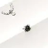 Accesorios de Tachuelas para Labios de Circonita de Cobre Transfronterizos, Aretes de Hilo Externo M0.9 con Cadena de Corazón, Accesorios de Tachuelas para Hélice Auricular, Joyería