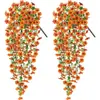 Enredadera Violeta de Eucalipto Transfronteriza, Flores Artificiales Realistas Populares para Bodas, Fabricante de Muros de Flores Artificiales