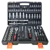 Conjunto Multifuncional de 172 Peças de Soquetes e Chaves de Catraca de Tamanhos Grande, Médio e Pequeno para Reparo Automotivo, Conjunto de Ferramentas para Reparo de Carros Venda por Atacado