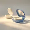 Caja de base de maquillaje con aire Quanying con espejo, borla de ABS, rubor, polvo suelto, almacenamiento portátil, material cuadrado para empaque de cosméticos