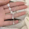 Colar com Pingente de Cuia da Marca Fu para Mulheres Novo Chinoiserie Luxo Acessível Design de Nicho Estilo Nacional de Ponta Corrente para Clavícula Banhada a Prata