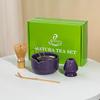 Set Exclusivo Transfronterizo de Matcha Set de 7 Piezas Tazón Japonés de Matcha con Pico, Set de Té de 100 Púas, Caja de Color Cerámica Estilo Ins