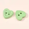 Botones de Plástico Lindos de Caramelo Coloridos Brillantes de Dos Agujeros en Forma de Corazón para Camisas, Suéteres, Cárdigans de Niños y Botones Decorativos para Ropa