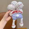 Kuromi Trasero Scrunchie de Flores para Niños para Niñas Lindo Lazo para Moño Accesorio para el Cabello