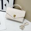 Bolso de Mano de Lujo Accesible de Alta Gama Bolso Tejido a Mano de Cuero Genuino 2025 Nuevo Bolso Satchel de Moda Bolso de Noche Bolso Cuadrado Pequeño de Piel de Vaca