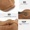 Boina de Camurça Masculina Outono/Inverno, Chapéu de Jornaleiro Vintage, Chapéu de Jornaleiro, Chapéu Bico de Pato, Boina Lisa Feminina