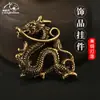 Chaveiro de latão com dragão chinês criativo e imponente, tridimensional, Dragão Sheng Xiaolong, Rei Dragão, pingente para carro, pingente de barraca, venda quente