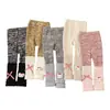 Leggings para niñas, pantalones de algodón coloridos para bebé, calcetines cubrebotas de dibujos animados, leggings para niños, ropa elegante para exteriores y calcetines de volantes de moda