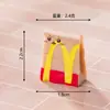 Paisagem Micro Criativa Miniaturas do McDonald's, Decorações de Nicho de Alta Qualidade, Enfeites de Mesa para Cenas em Miniatura
