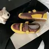Tênis Mary Jane Super Macio de Couro de Vaca Duplo Velcro Color Blocking Solado Macio Confortável para os Pés Estilo Ballet Salto Escondido Sapatos de Treino Alemães