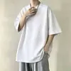 Top de manga corta para adolescente 2026 Deportivo Corte holgado Marca de moda Nuevo Camiseta de manga corta con cuello redondo para hombre Verano