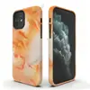 Popular en Japón y Corea, funda protectora dos en uno de gradiente naranja cálido, simple y elegante, para iPhone 17 Pro Max, funda de teléfono artística