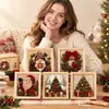 Kit de Pintura Feltro Tecido de Natal 3D Família Pai-Filho Feito à Mão Decoração 3D Sem Cola Decoração Criativa de Natal